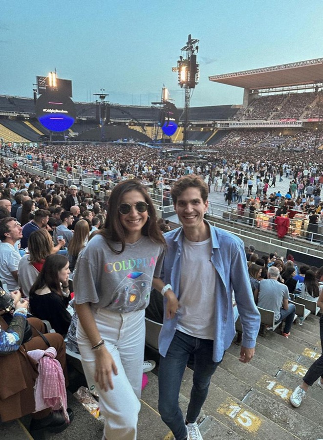 En el concierto de Coldplay, Barcelona